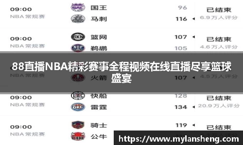 88直播NBA精彩赛事全程视频在线直播尽享篮球盛宴